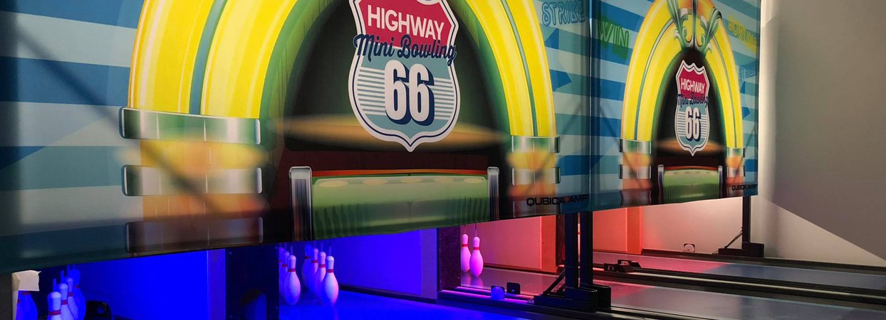 Guernsey Oatlands Highway66 mini bowling by QubicaAMF